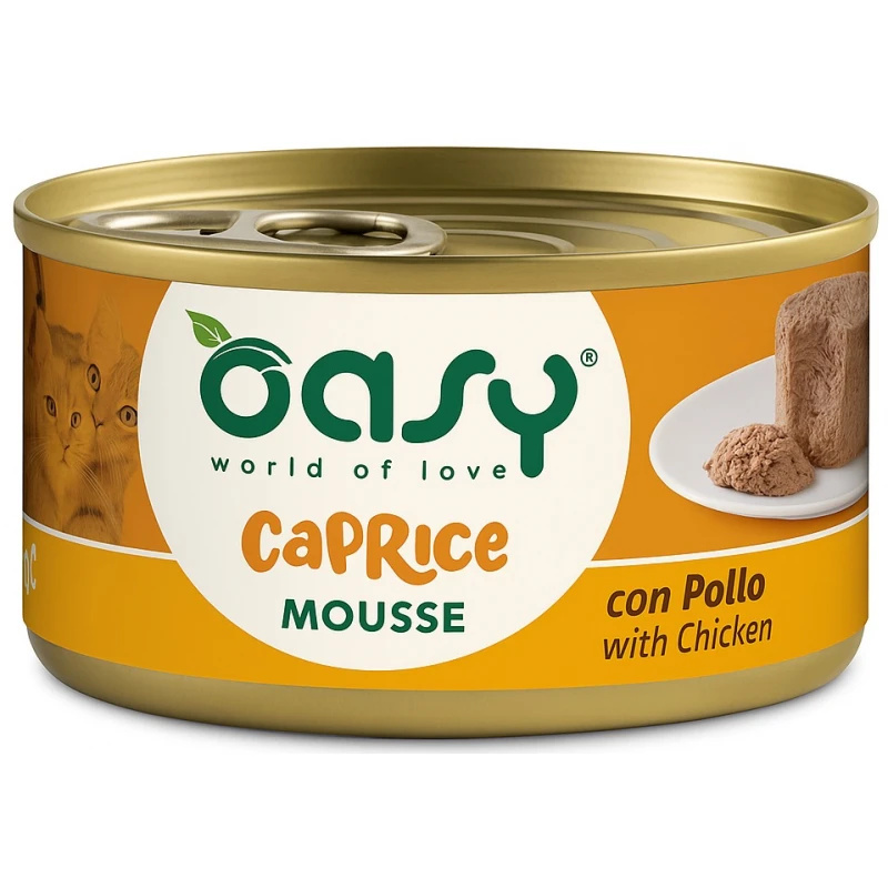 Υγρή Τροφή Γάτας Oasy Caprice Mousse με Κοτόπουλο 85gr Γάτες Υγρή Τροφή Γάτας Oasy Caprice Mousse με Κοτόπουλο 85gr Γάτες