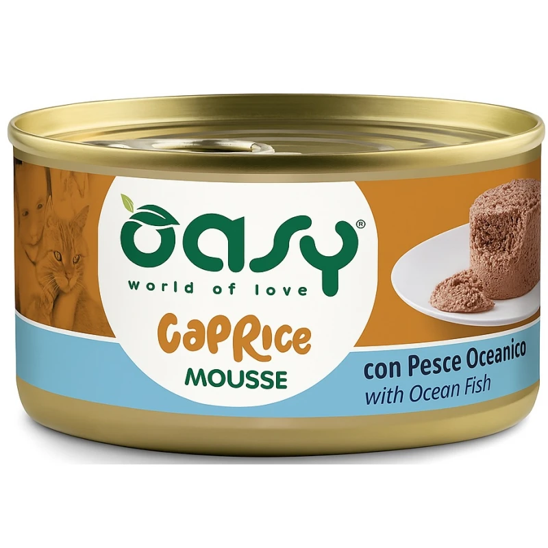 Υγρή Τροφή Γάτας Oasy Caprice Mousse με Ψάρια Ωκεανού 85gr Γάτες Υγρή Τροφή Γάτας Oasy Caprice Mousse με Ψάρια Ωκεανού 85gr Γάτες
