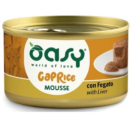 Υγρή Τροφή Γάτας Oasy Caprice Mousse με Συκώτι 85gr Υγρή Τροφή Γάτας Oasy Caprice Mousse με Συκώτι 85gr