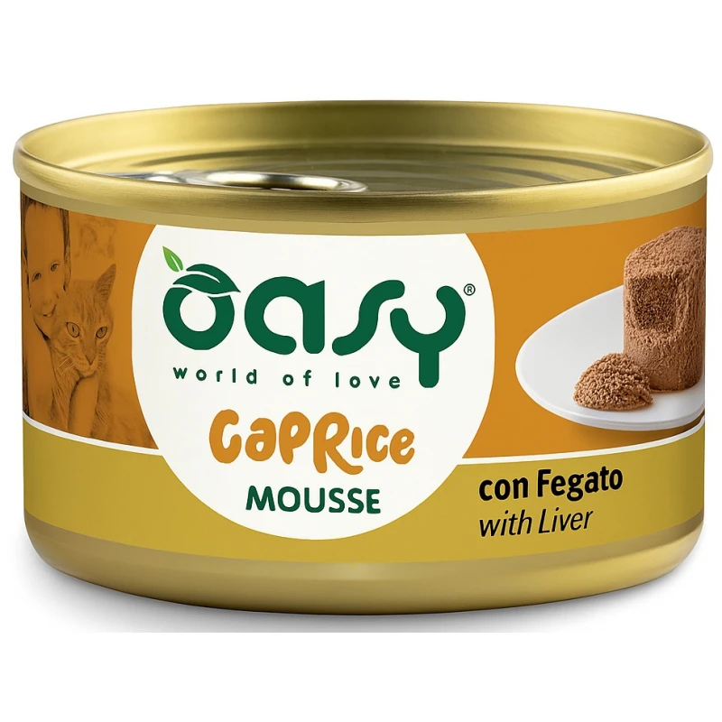 Υγρή Τροφή Γάτας Oasy Caprice Mousse με Συκώτι 85gr Γάτες Υγρή Τροφή Γάτας Oasy Caprice Mousse με Συκώτι 85gr Γάτες