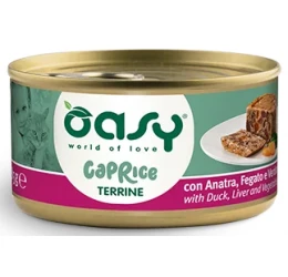 Υγρή Τροφή Γάτας Oasy Caprice Τερίνα με Πάπια, Συκώτι & Λαχανικά 85gr Υγρή Τροφή Γάτας Oasy Caprice Τερίνα με Πάπια, Συκώτι & Λαχανικά 85gr
