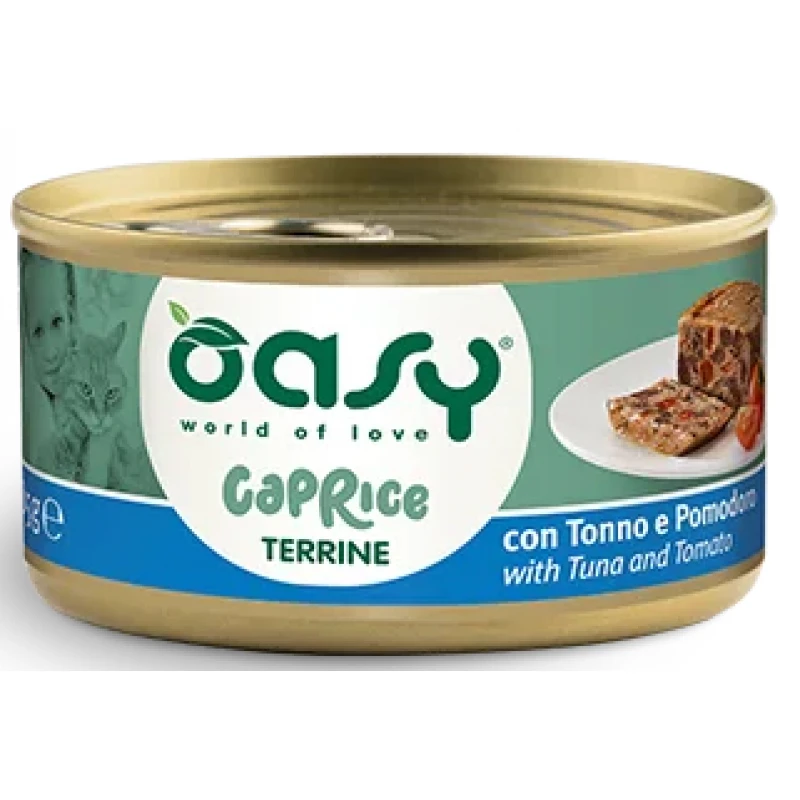 Υγρή Τροφή Γάτας Oasy Caprice Τερίνα με Τόνο & Ντομάτα 85gr Γάτες Υγρή Τροφή Γάτας Oasy Caprice Τερίνα με Τόνο & Ντομάτα 85gr Γάτες