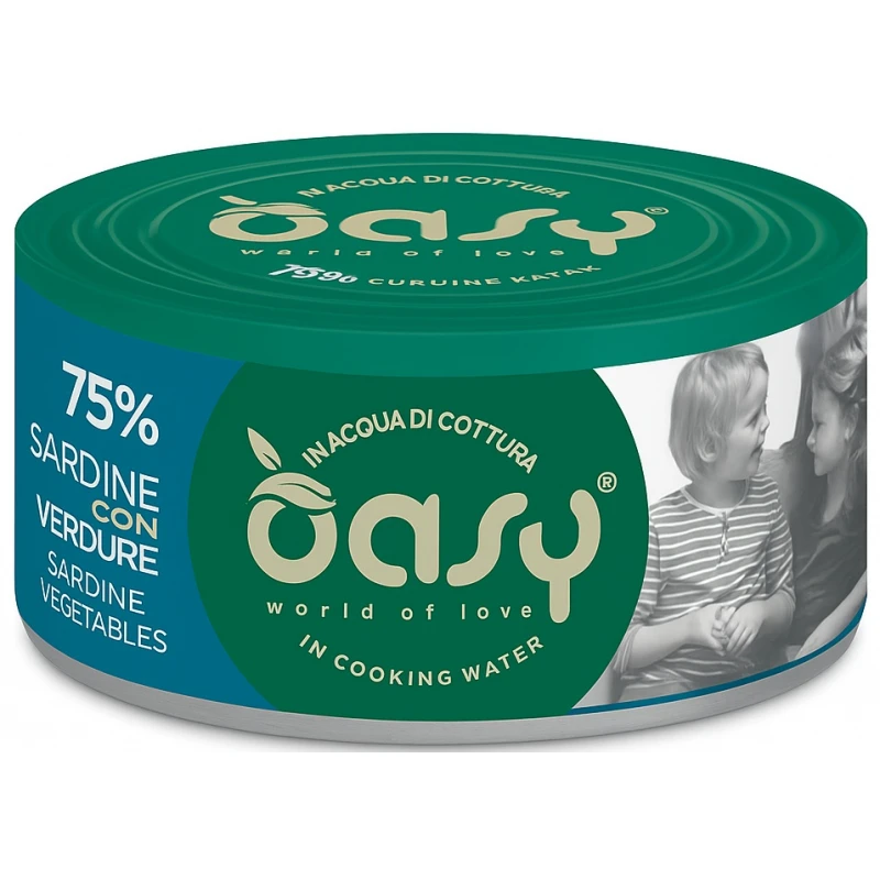 Υγρή Τροφή Γάτας Oasy More Love Adult Σαρδέλα με Λαχανικά 70gr Γάτες Υγρή Τροφή Γάτας Oasy More Love Adult Σαρδέλα με Λαχανικά 70gr Γάτες