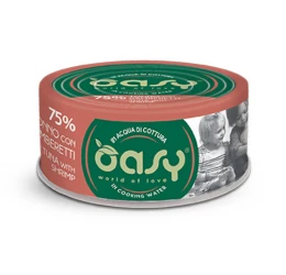 Υγρή Τροφή Γάτας Oasy More Love Adult Τόνος και Γαρίδα 70gr