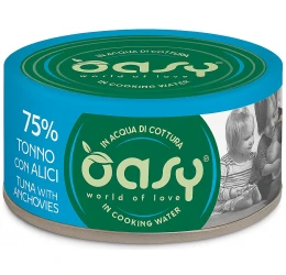 Υγρή Τροφή Γάτας Oasy More Love Adult Τόνος με Αντζούγιες 70gr Υγρή Τροφή Γάτας Oasy More Love Adult Τόνος με Αντζούγιες 70gr