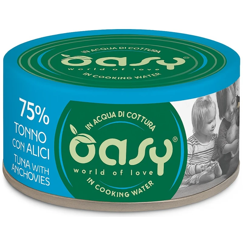 Υγρή Τροφή Γάτας Oasy More Love Adult Τόνος με Αντζούγιες 70gr Γάτες Υγρή Τροφή Γάτας Oasy More Love Adult Τόνος με Αντζούγιες 70gr Γάτες