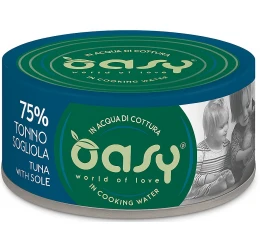 Υγρή Τροφή Γάτας Oasy More Love Adult Τόνος με Γλώσσα 70gr