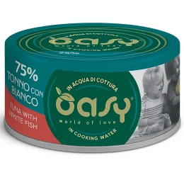 Υγρή Τροφή Γάτας Oasy More Love Adult Τόνος με Λευκό Ψάρι 70gr
