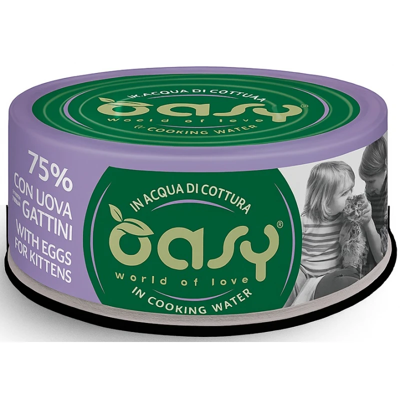 Υγρή Τροφή Γάτας Oasy More Love Kitten Κοτόπουλο με Αυγό 70gr Γάτες Υγρή Τροφή Γάτας Oasy More Love Kitten Κοτόπουλο με Αυγό 70gr Γάτες