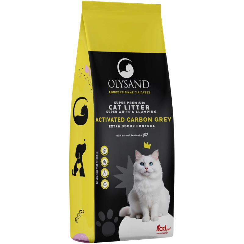 Άμμος Γάτας Olysand Activated Carbon Grey 5L (4,25kg) Γάτες Άμμος Γάτας Olysand Activated Carbon Grey 5L (4,25kg) Γάτες