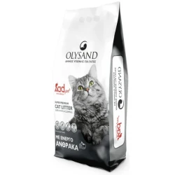Άμμος Γάτας Olysand Από Λευκό Μπετονίτη 5L (4,25kg) με Ενεργό Άνθρακα Άμμος Γάτας Olysand Από Λευκό Μπετονίτη 5L (4,25kg) με Ενεργό Άνθρακα