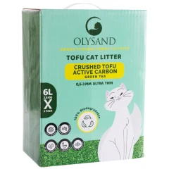 Άμμος - Πέλλετ Γάτας Olysand Crashed Tofu Clumping Green Tea 12lt (2x6lt)