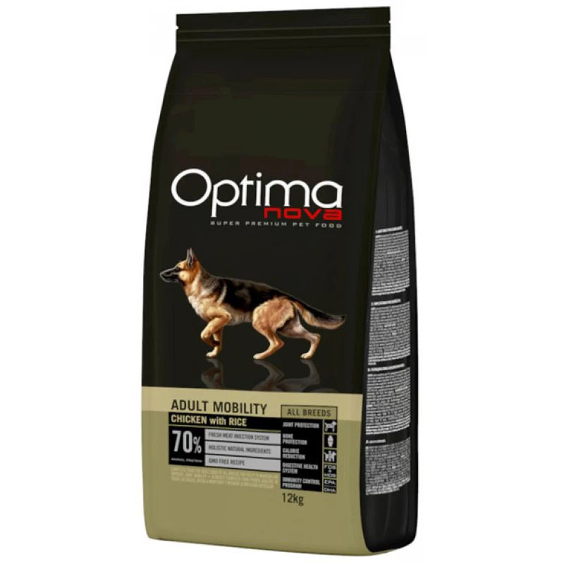 Optimanova Adult Mobility Chicken & Rice 12kg ΞΗΡΑ ΤΡΟΦΗ ΣΚΥΛΟΥ