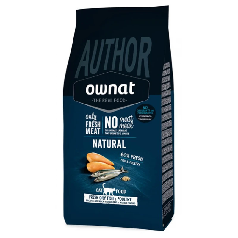 Ownat Author Cat με Φρέσκο Ψάρι και Πουλερικά 1,5kg Γάτες