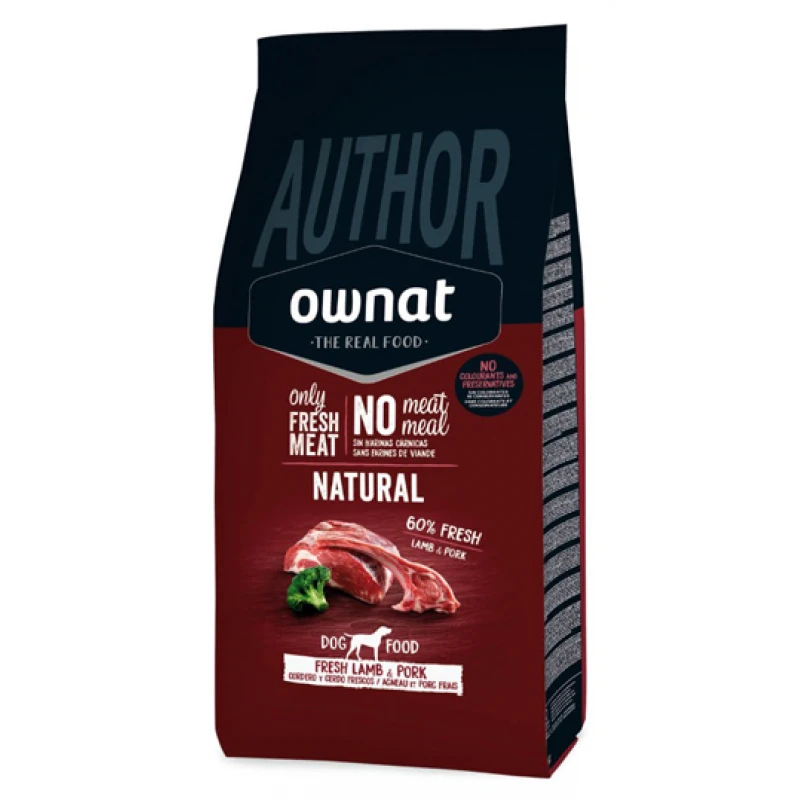 Ownat Author Dog με Φρέσκο Αρνί και Χοιρινό 10kg Σκύλοι