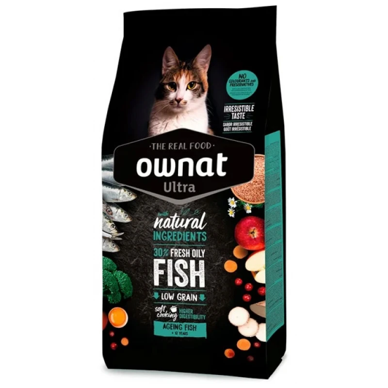 Ownat Ultra Ageing με Ψάρι 1,5kg Γάτες