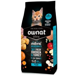 Ownat Ultra Kitten με Κοτόπουλο & Γαλοπούλα 1,5kg Ownat Ultra Kitten με Κοτόπουλο & Γαλοπούλα 1,5kg