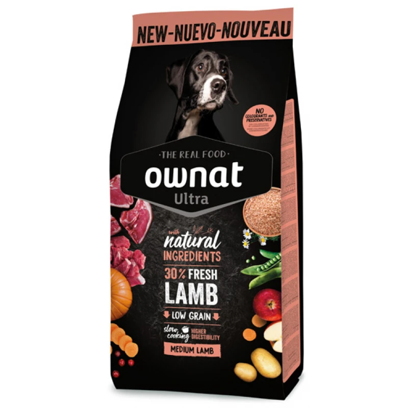 Ownat Ultra Low Grain Medium Adult Αρνί και Ρύζι 12kg Σκύλοι Ownat Ultra Low Grain Medium Adult Αρνί και Ρύζι 12kg Σκύλοι