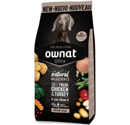 Ownat Ultra Low Grain Medium Adult Κοτόπουλο & Γαλοπούλα 3kg Ownat Ultra Low Grain Medium Adult Κοτόπουλο & Γαλοπούλα 3kg