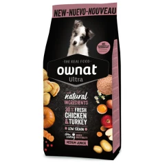 Ownat Ultra Low Grain Medium Junior Κοτόπουλο & Γαλοπούλα 3kg Ownat Ultra Low Grain Medium Junior Κοτόπουλο & Γαλοπούλα 3kg