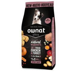 Ownat Ultra Low Grain Medium Junior Κοτόπουλο & Γαλοπούλα 3kg + Δώρο Σκίαστρο Αυτοκινήτου Ownat Ultra Low Grain Medium Junior Κοτόπουλο & Γαλοπούλα 3kg + Δώρο Σκίαστρο Αυτοκινήτου