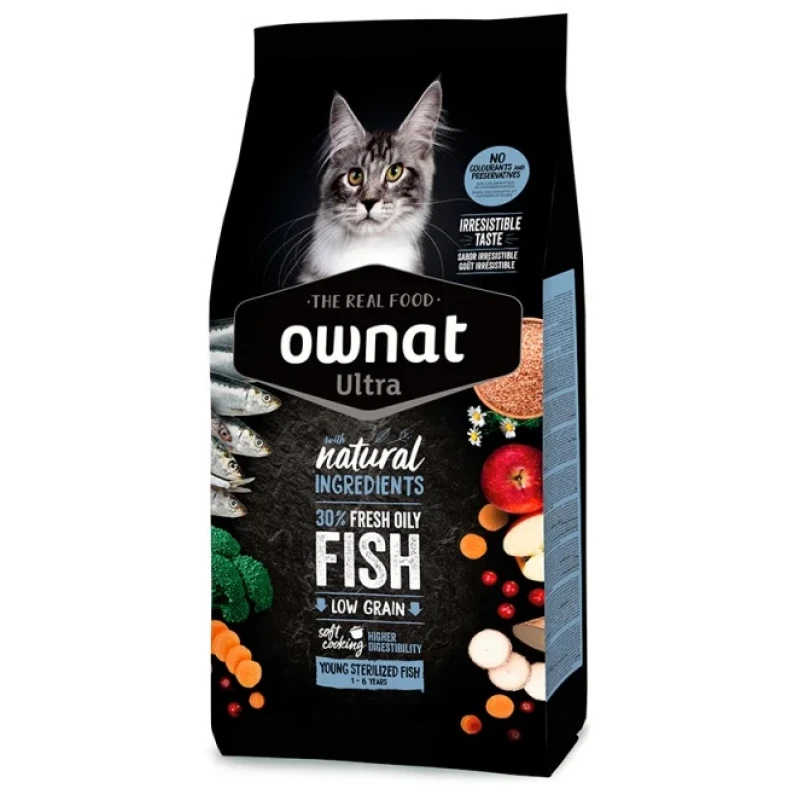 Ownat Ultra Young Sterilized με Ψάρι 1,5kg Γάτες