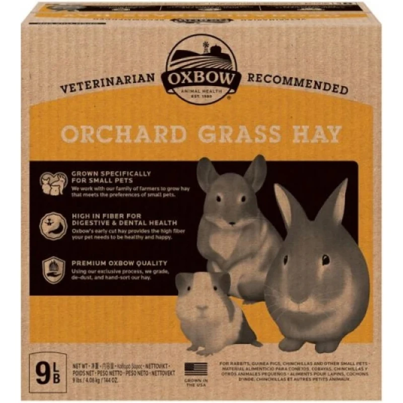 Χόρτο Oxbow Orchard Grass Hay 4kg Μικρά Ζώα - Κουνέλια