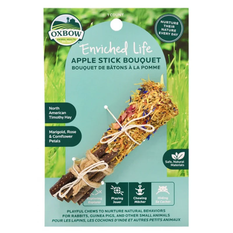 Λιχουδιές Τρωκτικών Oxbow Enriched Life Apple Stick Bouquet Μικρά Ζώα - Κουνέλια