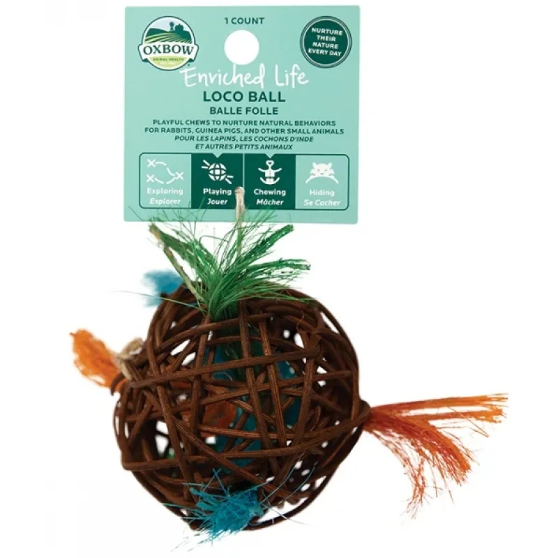 Παιχνίδι για Μικρά Ζώα Oxbow Enriched Life Loco Ball Μικρά Ζώα - Κουνέλια