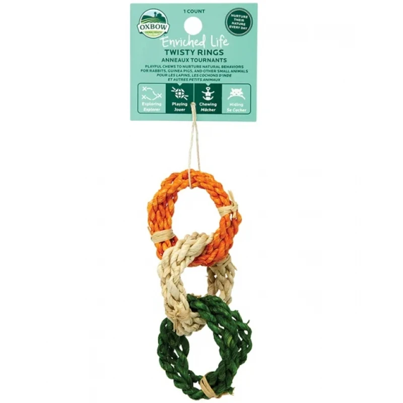 Παιχνίδι για Μικρά Ζώα Oxbow Enriched Life Twisty Rings Μικρά Ζώα - Κουνέλια