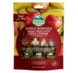 Λιχουδιές Τρωκτικών Oxbow Simple Rewards Baked με μήλο και μπανάνα 56gr Λιχουδιές Τρωκτικών Oxbow Simple Rewards Baked με μήλο και μπανάνα 56gr