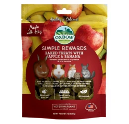 Λιχουδιές Τρωκτικών Oxbow Simple Rewards Baked με μήλο και μπανάνα 56gr Λιχουδιές Τρωκτικών Oxbow Simple Rewards Baked με μήλο και μπανάνα 56gr