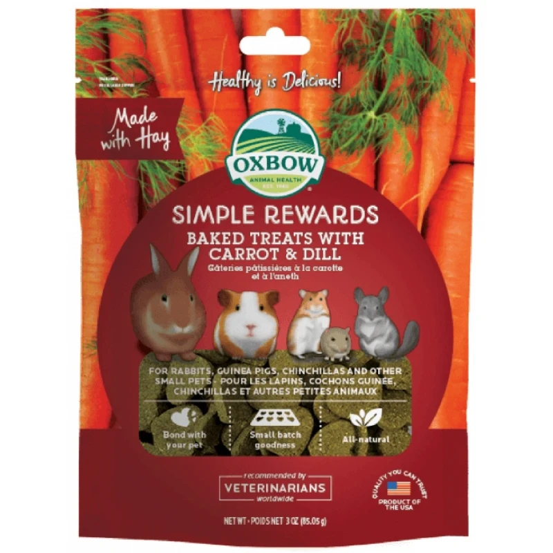 Λιχουδιές Τρωκτικών Oxbow Simple Rewards Baked με καρότο και άνιθο 56gr ΜΙΚΡΑ ΖΩΑ - ΚΟΥΝΕΛΙΑ