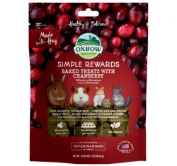 Λιχουδιές Τρωκτικών Oxbow Simple Rewards Baked με κράνμπερι 56gr Λιχουδιές Τρωκτικών Oxbow Simple Rewards Baked με κράνμπερι 56gr