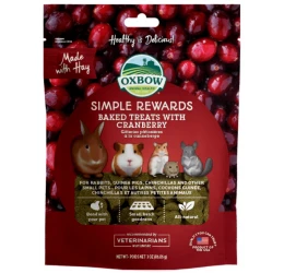 Λιχουδιές Τρωκτικών Oxbow Simple Rewards Baked με κράνμπερι 56gr Λιχουδιές Τρωκτικών Oxbow Simple Rewards Baked με κράνμπερι 56gr