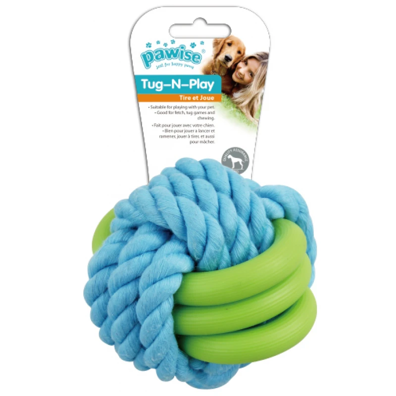 Παιχνίδι σκύλου Pawise Twins Rope Ball 7cm ΣΚΥΛΟΙ