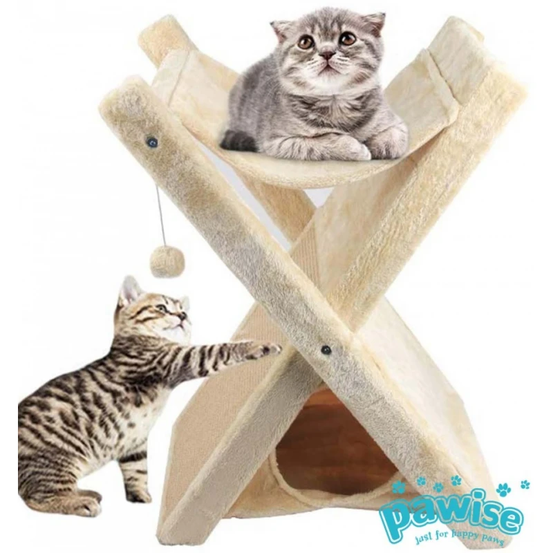 Γατόδεντρο - Ονυχοδρόμιο Pawise 3 in 1 Cat Tower 51x36x62cm ΓΑΤΕΣ