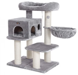 Γατόδεντρο - Ονυχοδρόμιο Climbing tree 110cm Grey