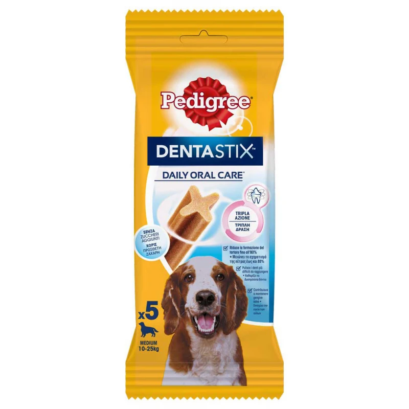 Pedigree Dentastix MEDIUM 180gr (1+1 Δώρο) ΣΚΥΛΟΙ