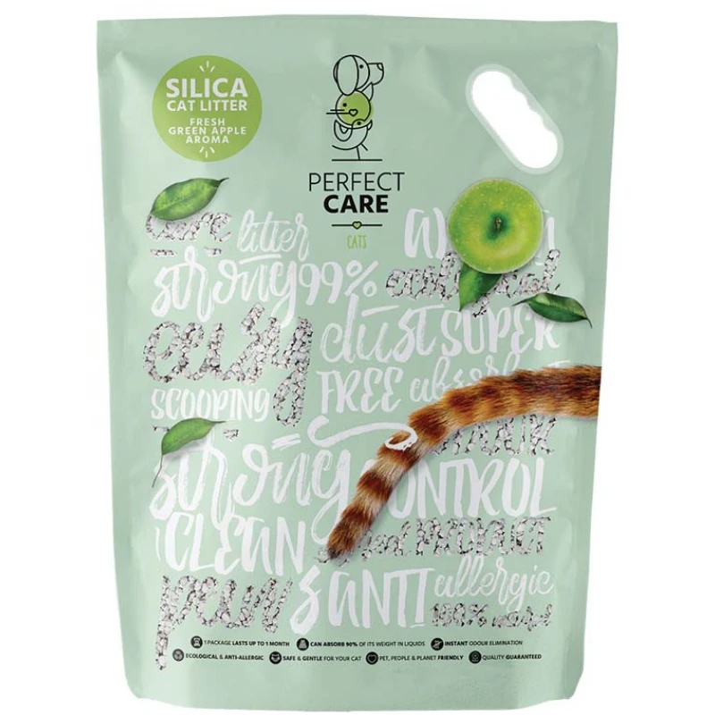 Κρυσταλλική Άμμος Perfect Care Cat Silica Μήλο 15lt (6,1kg) ΓΑΤΕΣ