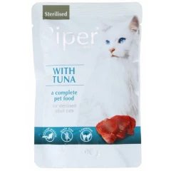 Piper Cat Adult Sterilised Tuna (τόνος) Pouch 100gr Piper Cat Adult Sterilised Tuna (τόνος) Pouch 100gr