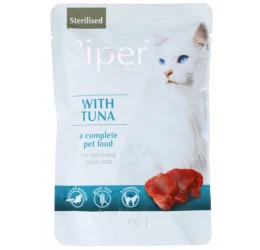 Piper Cat Adult Sterilised Tuna (τόνος) Pouch 100gr Piper Cat Adult Sterilised Tuna (τόνος) Pouch 100gr