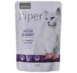Piper Cat Adult Sterilised Rabbit (κουνέλι) Pouch 100gr Piper Cat Adult Sterilised Rabbit (κουνέλι) Pouch 100gr