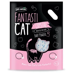 Κρυσταλλική άμμος Γάτας Pet Natura FantastiCat 2kg ( 5lt) Baby Powder