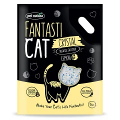 Κρυσταλλική άμμος Γάτας Pet Natura FantastiCat 2kg ( 5lt) Lemon