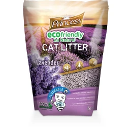 Άμμος - Πέλλετ  Για Γάτες  Princess Eco Lavender 6lt (Βιοδιασπώμενο) Άμμος - Πέλλετ  Για Γάτες  Princess Eco Lavender 6lt (Βιοδιασπώμενο)