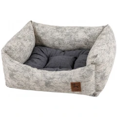 Κρεβατάκι Πουφ Σκύλου και Γάτας PQP Small 65x60cm Γκρι Ψαροκόκκαλο Κρεβατάκι Πουφ Σκύλου και Γάτας PQP Small 65x60cm Γκρι Ψαροκόκκαλο