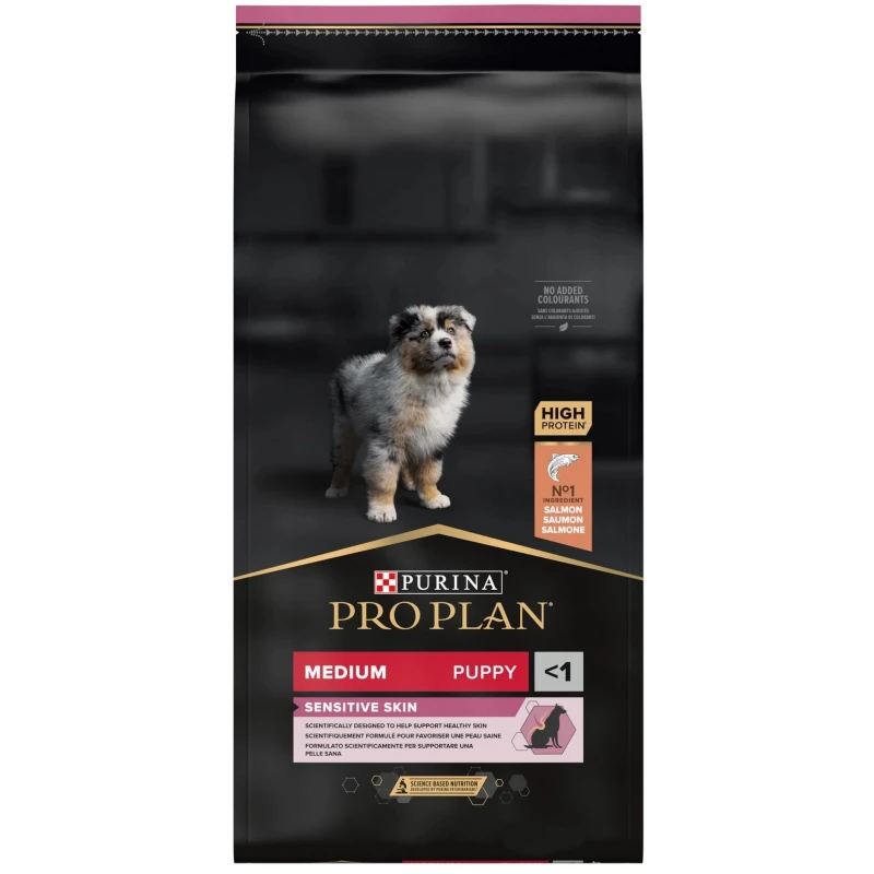  PRO PLAN Medium Puppy Sensitive Skin OPTIDERMA ΣΟΛOΜΟΣ  3 kg ΞΗΡΑ ΤΡΟΦΗ ΣΚΥΛΟΥ