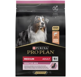Pro Plan Medium Adult Sensitive Skin Optiderma με σολομό 3kg + Δώρο Dentalife Small  Pro Plan Medium Adult Sensitive Skin Optiderma με σολομό 3kg + Δώρο Dentalife Small