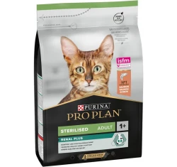 Pro Plan Cat Optirenal Sterilised Σολομός 3kg +6 κονσέρβες Pro Plan 85gr  Pro Plan Cat Optirenal Sterilised Σολομός 3kg +6 κονσέρβες Pro Plan 85gr